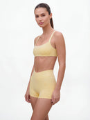Cross-Waist Biker Shorts & Suspender Sports Bra Set