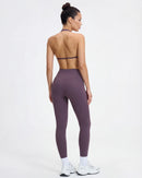 Open-Back Wireless Sports Bra & Leggings Set