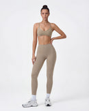 Open-Back Wireless Sports Bra & Leggings Set