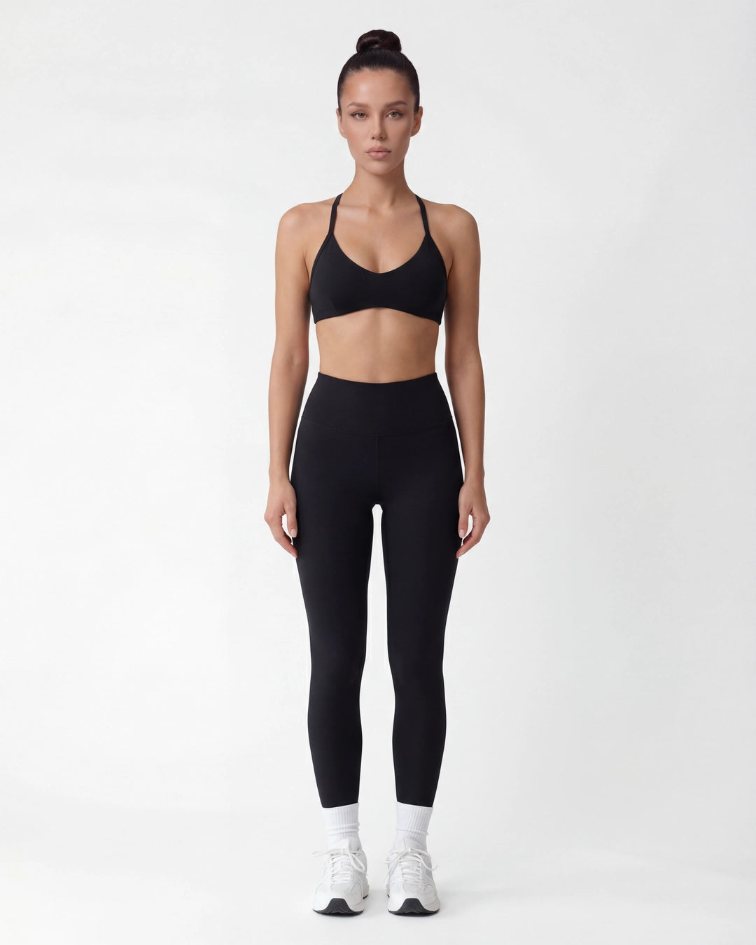 Open-Back Wireless Sports Bra & Leggings Set