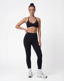 Open-Back Wireless Sports Bra & Leggings Set