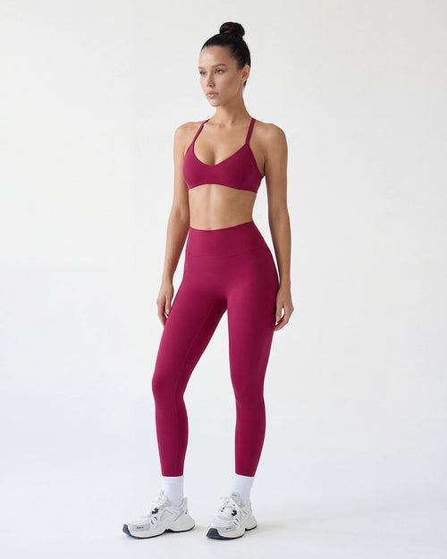 Open-Back Wireless Sports Bra & Leggings Set