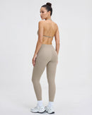 Open-Back Wireless Sports Bra & Leggings Set