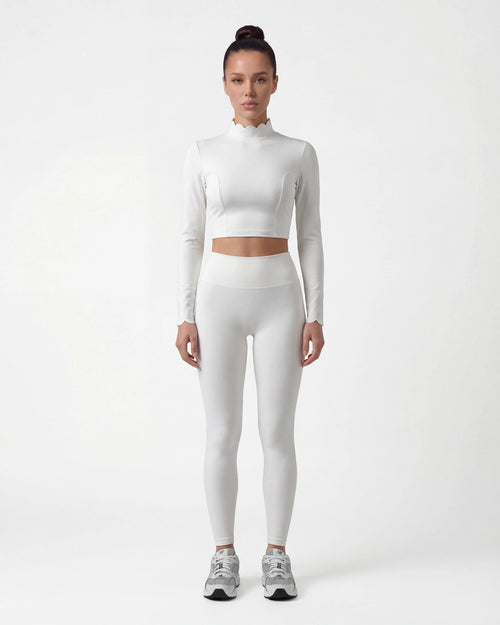 Open-Back Long Sleeve Crop Top