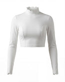 Open-Back Long Sleeve Crop Top