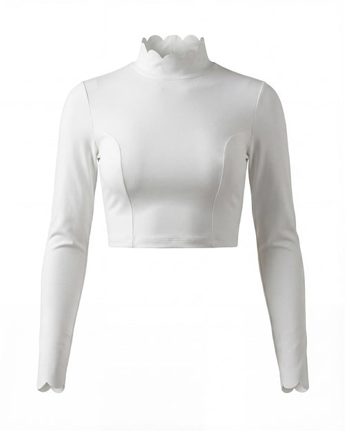 Open-Back Long Sleeve Crop Top
