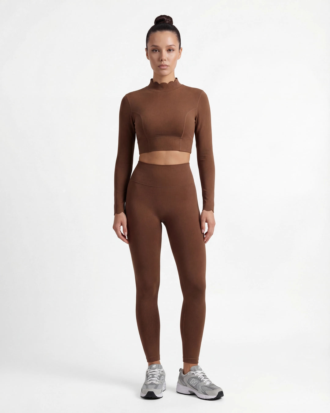 Open-Back Long Sleeve Crop Top