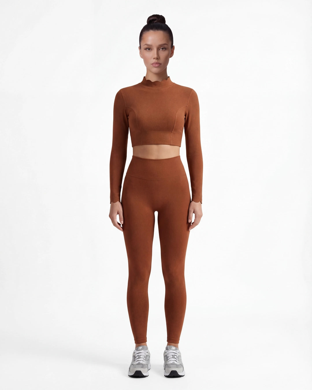 Open-Back Long Sleeve Crop Top