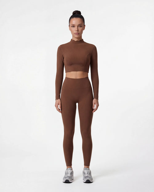 Open-Back Long Sleeve Crop Top
