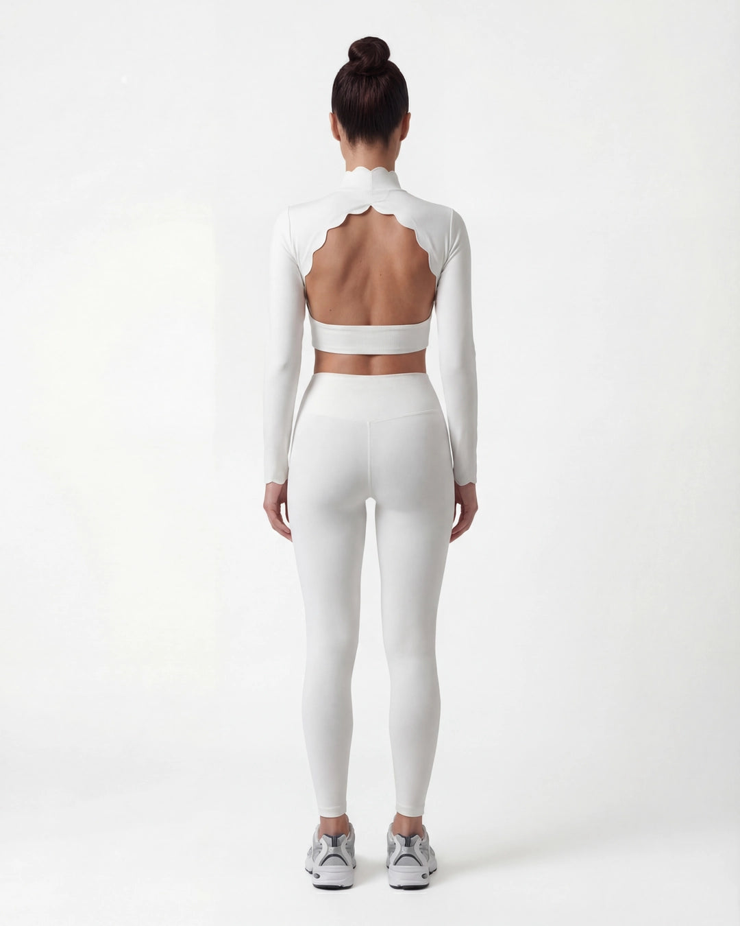 Open-Back Long Sleeve Crop Top