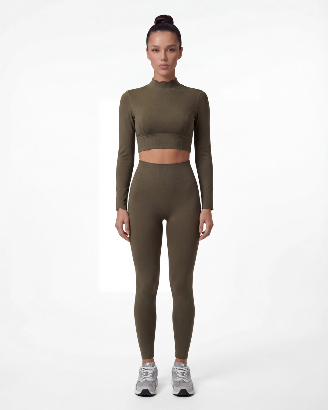 Open-Back Long Sleeve Crop Top