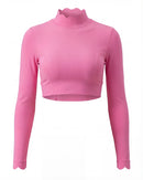 Open-Back Long Sleeve Crop Top