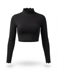 Open-Back Long Sleeve Crop Top