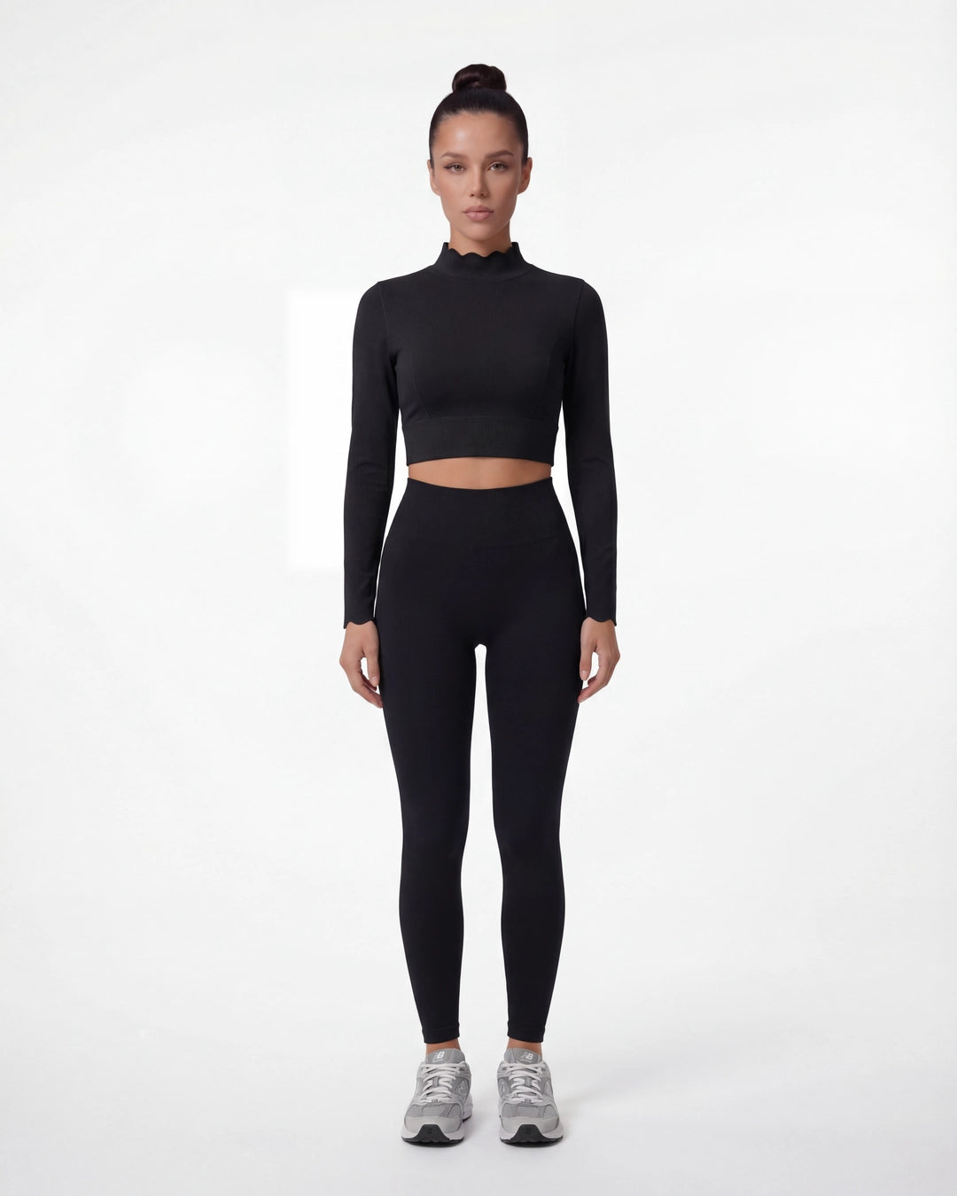 Open-Back Long Sleeve Crop Top