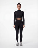 Open-Back Long Sleeve Crop Top