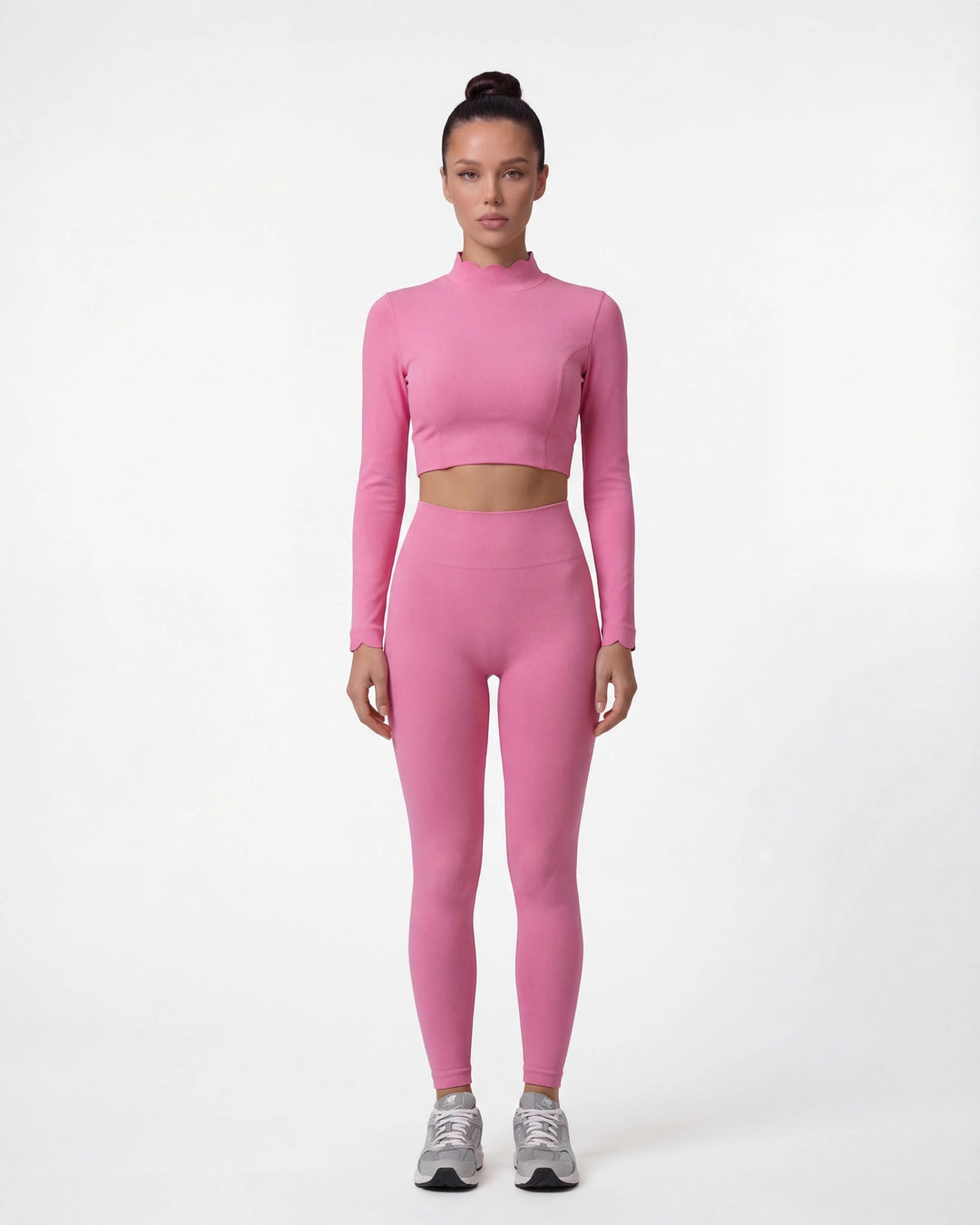 Open-Back Long Sleeve Crop Top