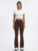 High-Waisted Flare Yoga Pants for Women — Sculpting Wide Leg