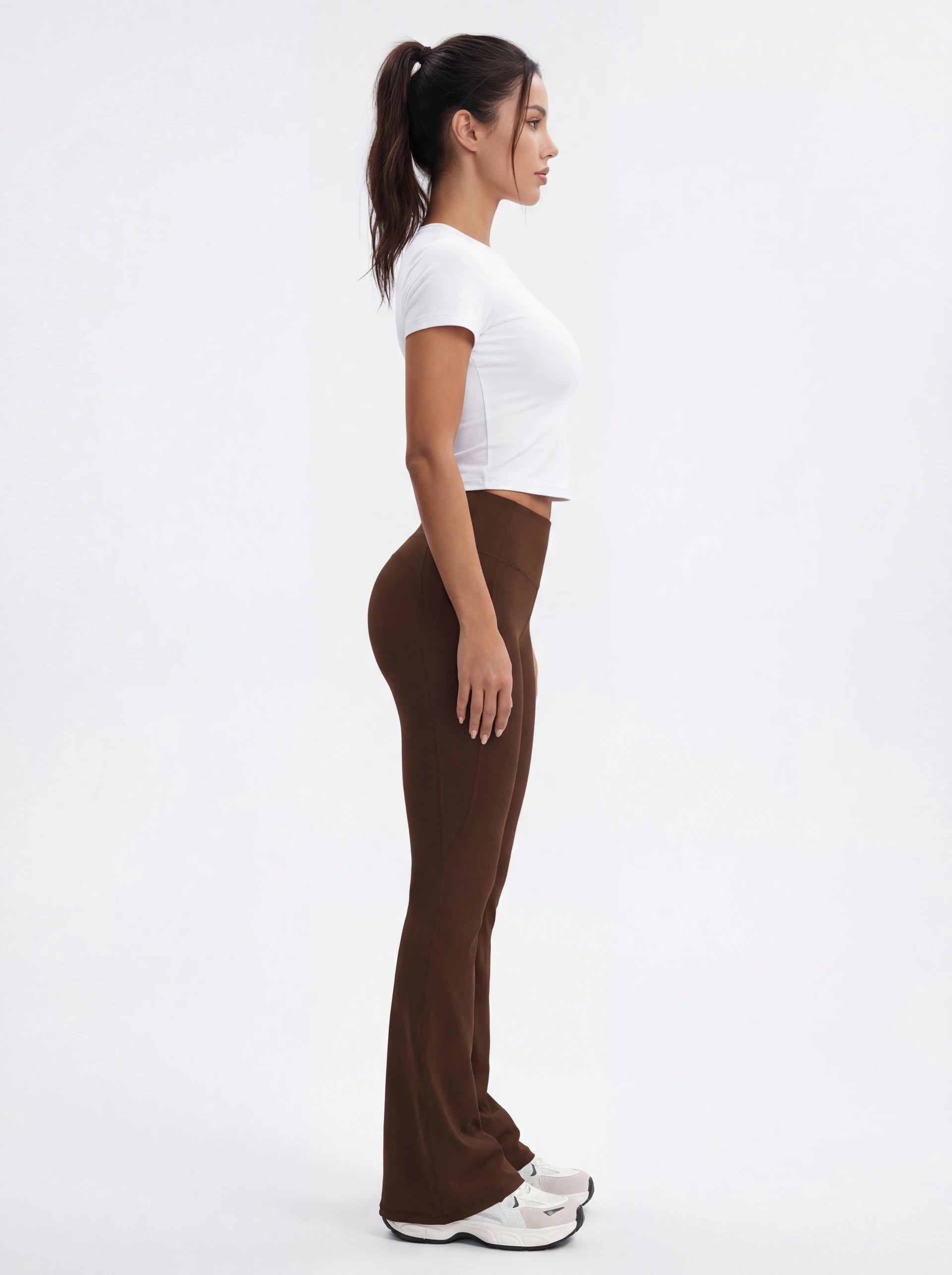 High-Waisted Flare Yoga Pants for Women — Sculpting Wide Leg