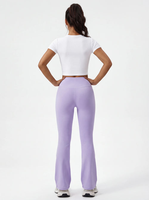 High-Waisted Flare Yoga Pants for Women — Sculpting Wide Leg