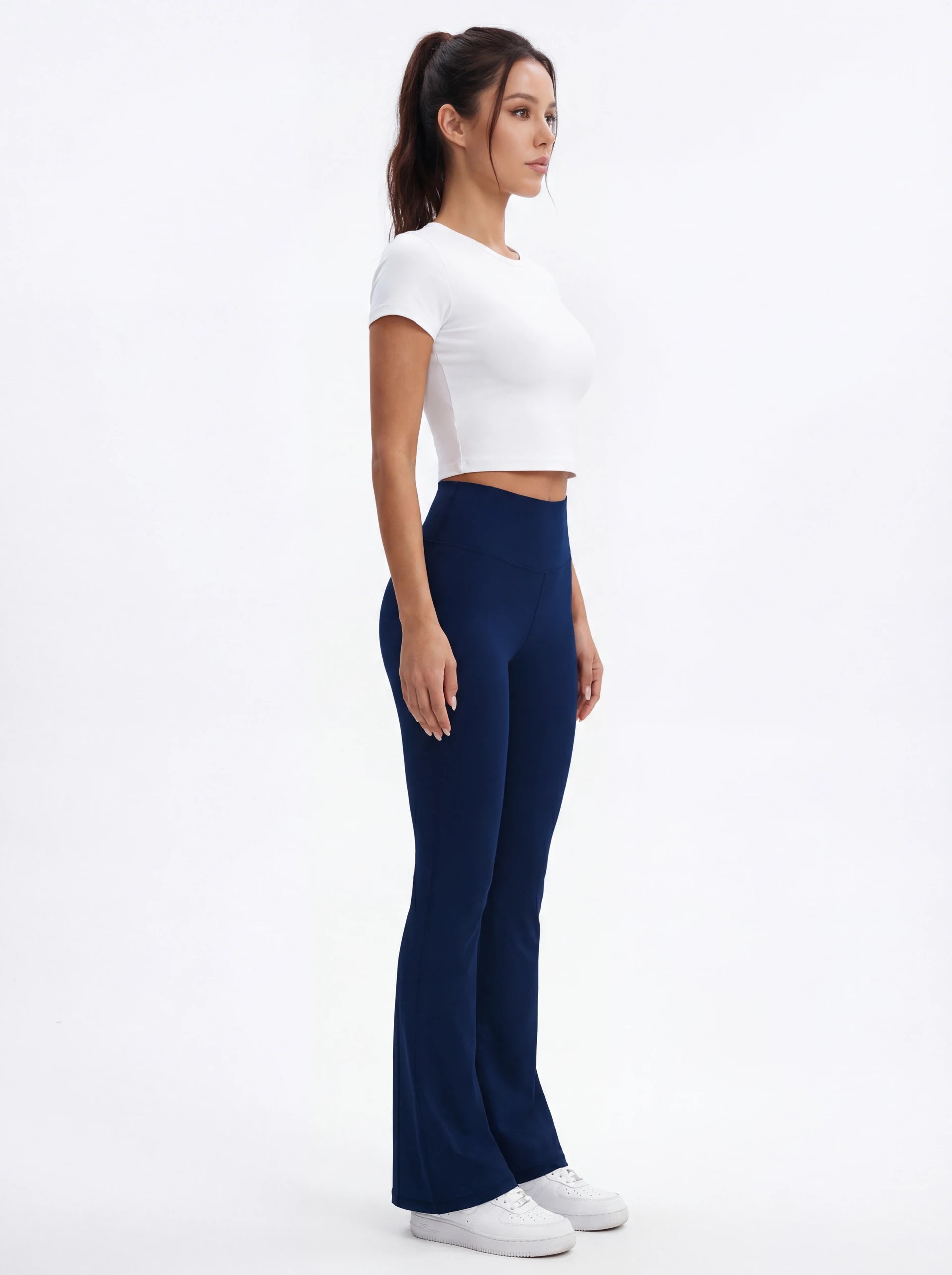 High-Waisted Flare Yoga Pants for Women — Sculpting Wide Leg