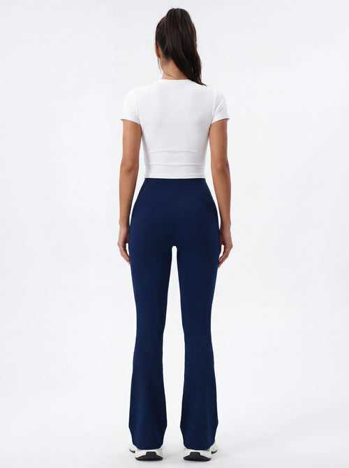 High-Waisted Flare Yoga Pants for Women — Sculpting Wide Leg
