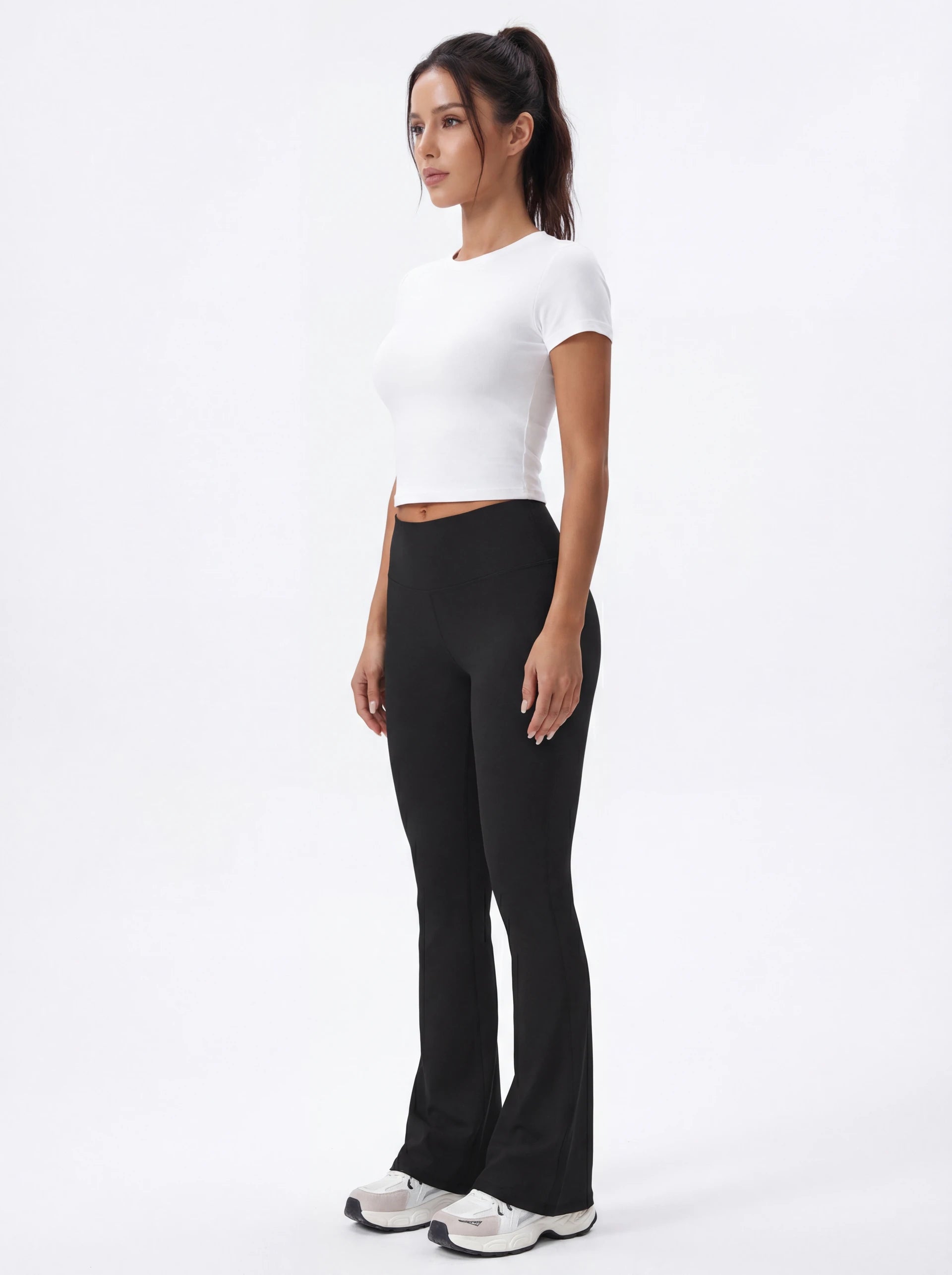 High-Waisted Flare Yoga Pants for Women — Sculpting Wide Leg