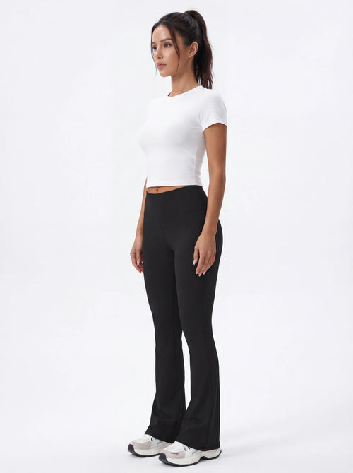 High-Waisted Flare Yoga Pants for Women — Sculpting Wide Leg