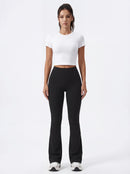 High-Waisted Flare Yoga Pants for Women — Sculpting Wide Leg