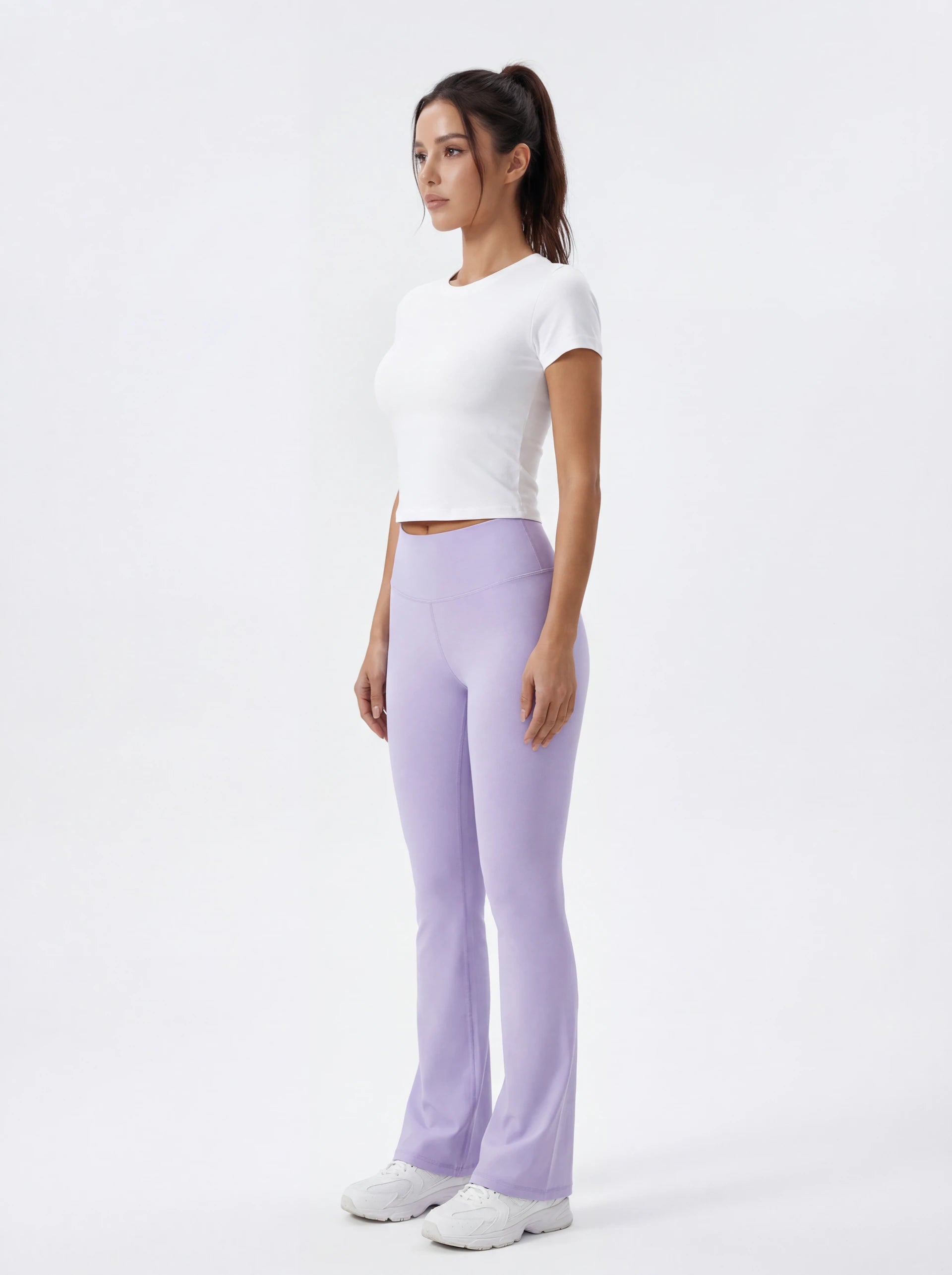 High-Waisted Flare Yoga Pants for Women — Sculpting Wide Leg