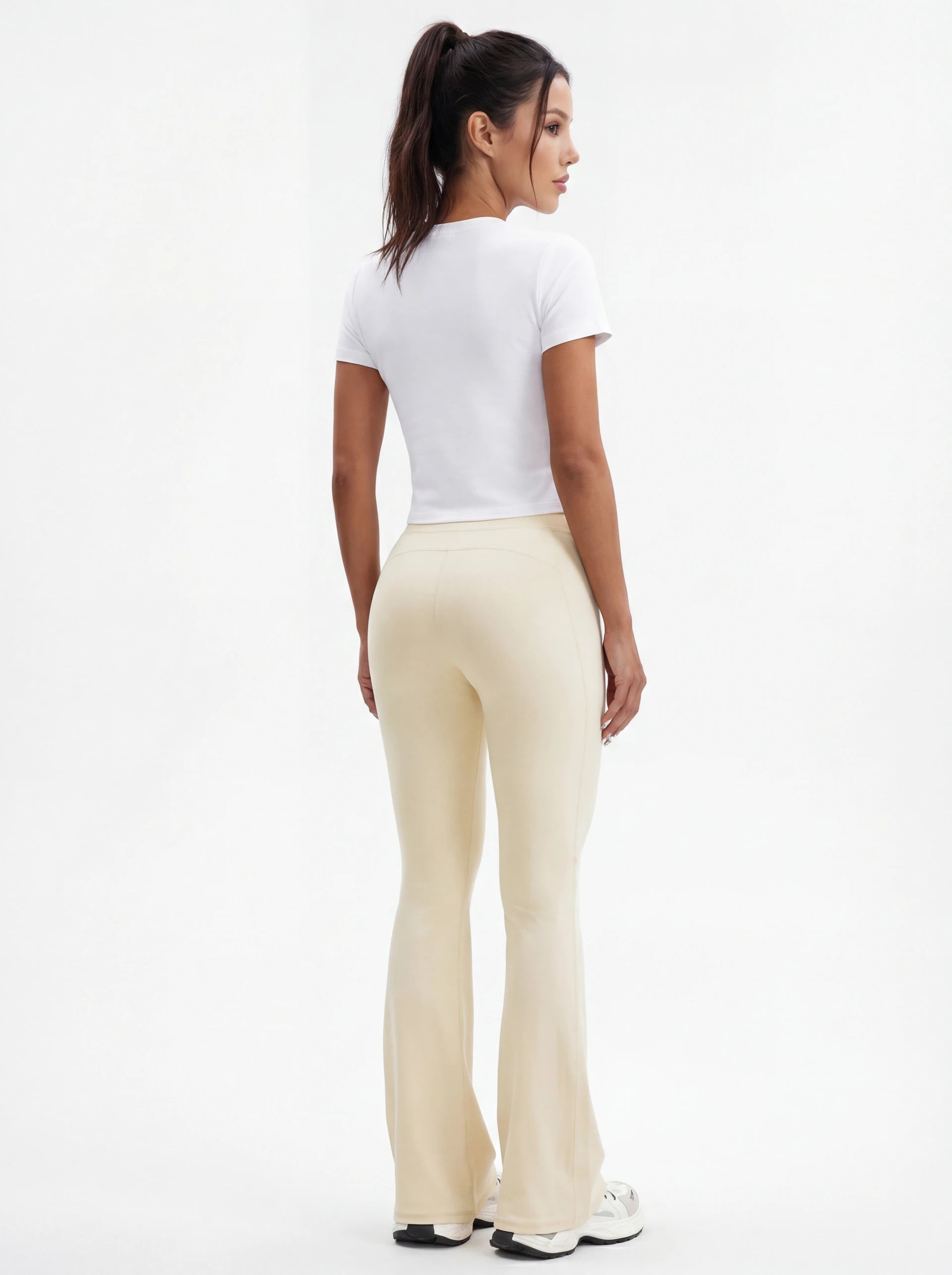 High-Waisted Flare Yoga Pants for Women — Sculpting Wide Leg