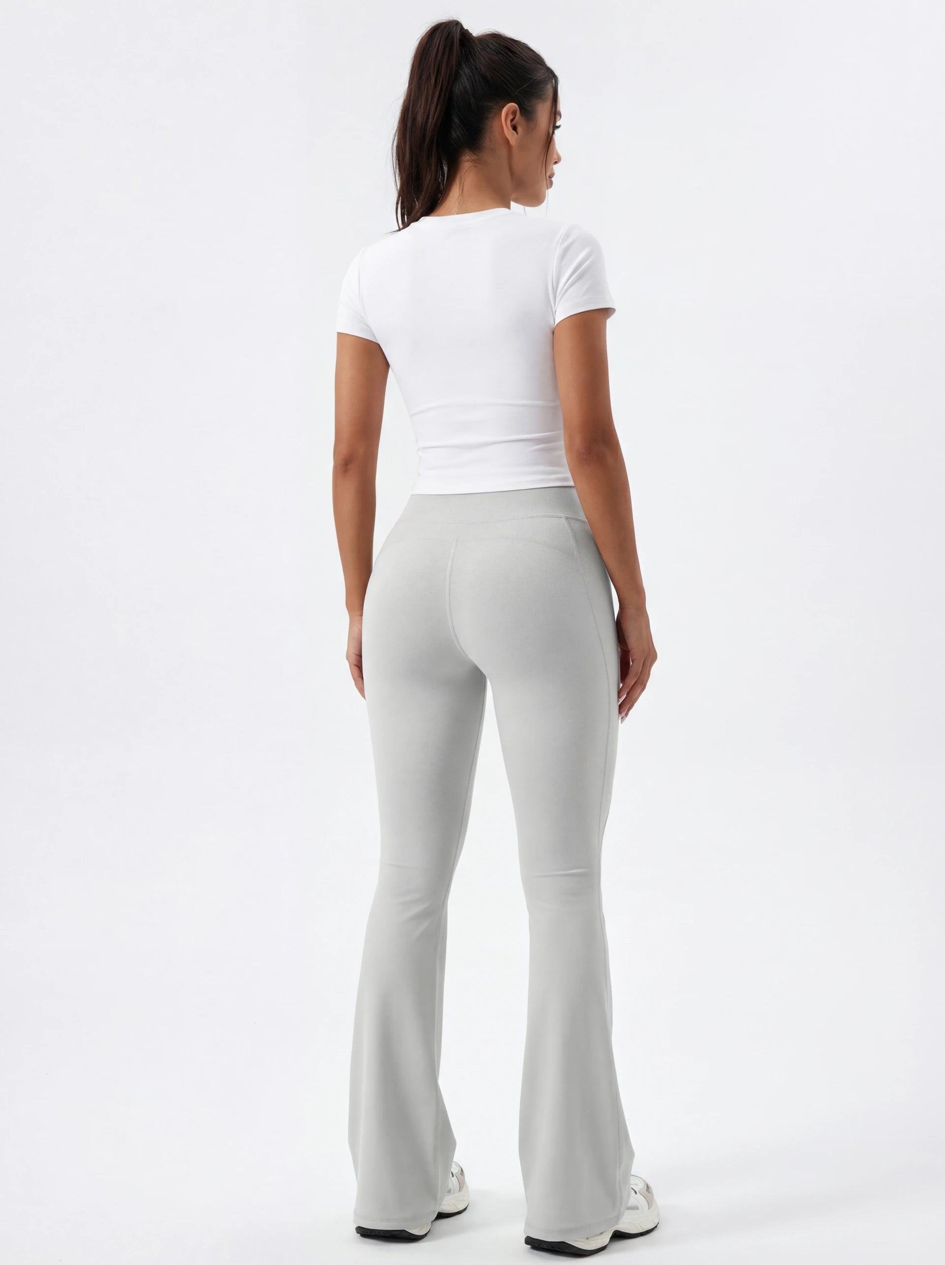 High-Waisted Flare Yoga Pants for Women — Sculpting Wide Leg