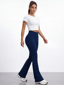 High-Waisted Flare Yoga Pants for Women — Sculpting Wide Leg
