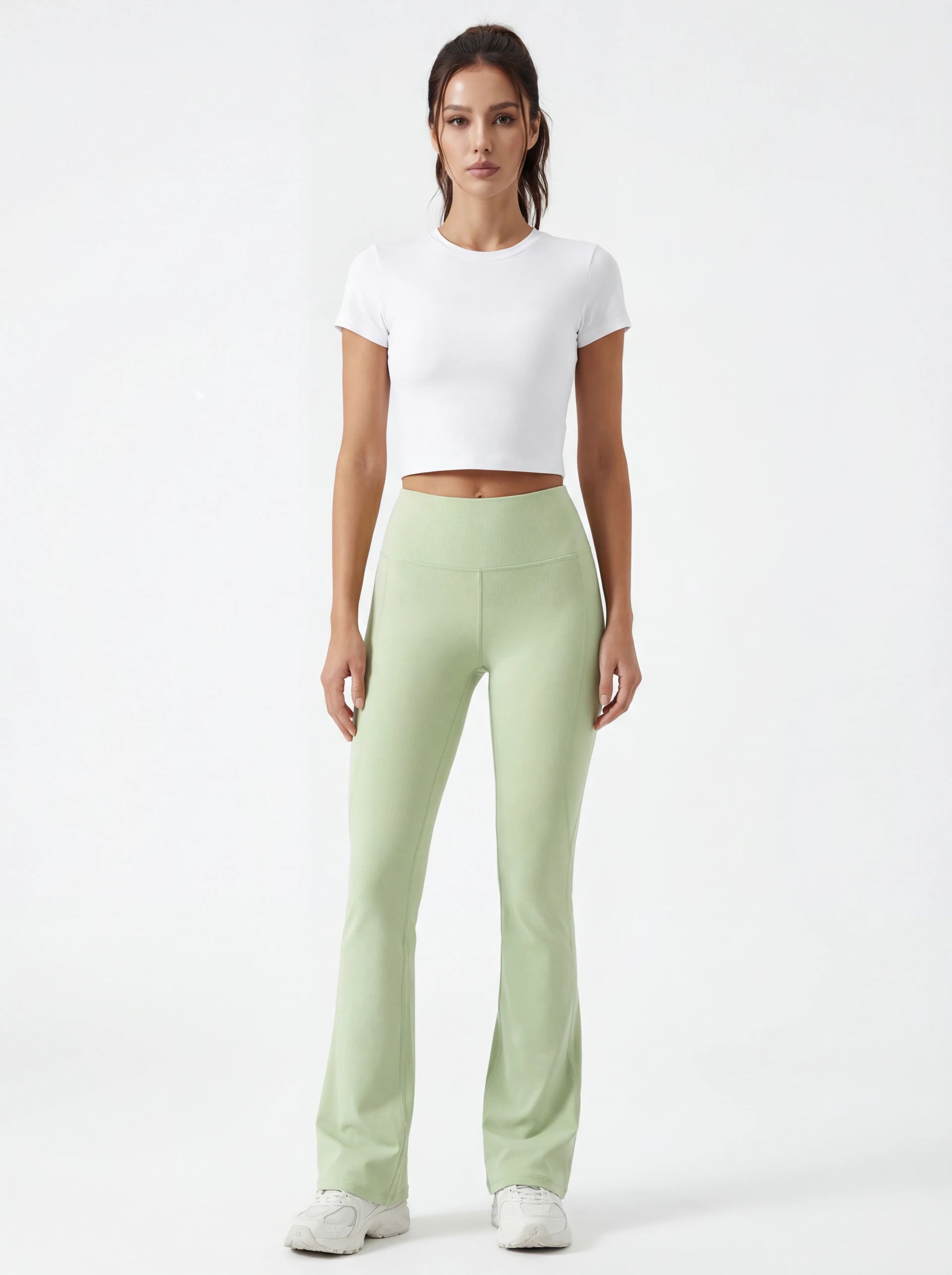 High-Waisted Flare Yoga Pants for Women — Sculpting Wide Leg