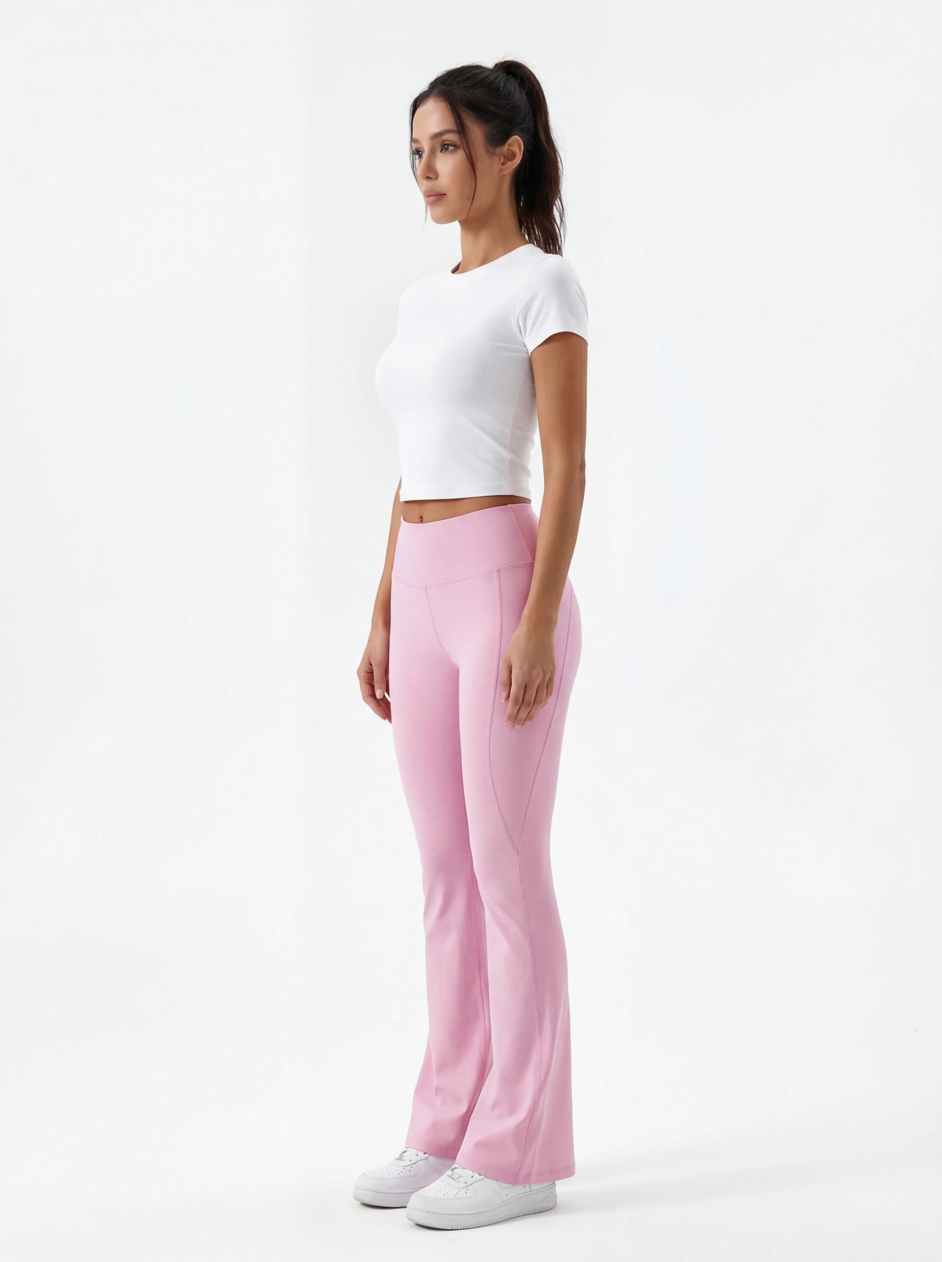 High-Waisted Flare Yoga Pants for Women — Sculpting Wide Leg