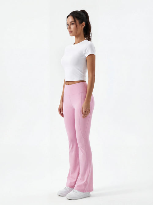 High-Waisted Flare Yoga Pants for Women — Sculpting Wide Leg