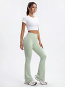 High-Waisted Flare Yoga Pants for Women — Sculpting Wide Leg