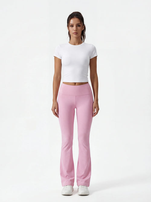 High-Waisted Flare Yoga Pants for Women — Sculpting Wide Leg