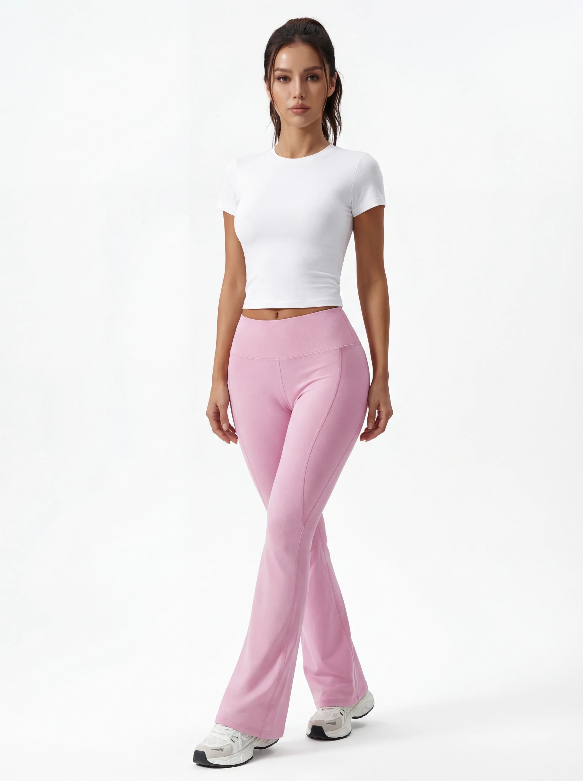 High-Waisted Flare Yoga Pants for Women — Sculpting Wide Leg