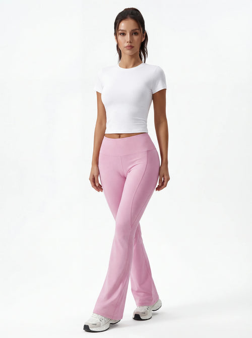 High-Waisted Flare Yoga Pants for Women — Sculpting Wide Leg