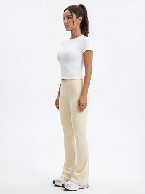 High-Waisted Flare Yoga Pants for Women — Sculpting Wide Leg