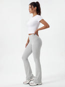High-Waisted Flare Yoga Pants for Women — Sculpting Wide Leg