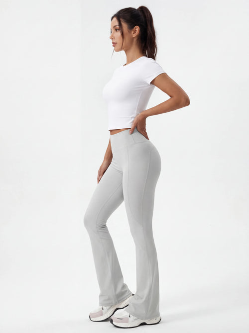 High-Waisted Flare Yoga Pants for Women — Sculpting Wide Leg