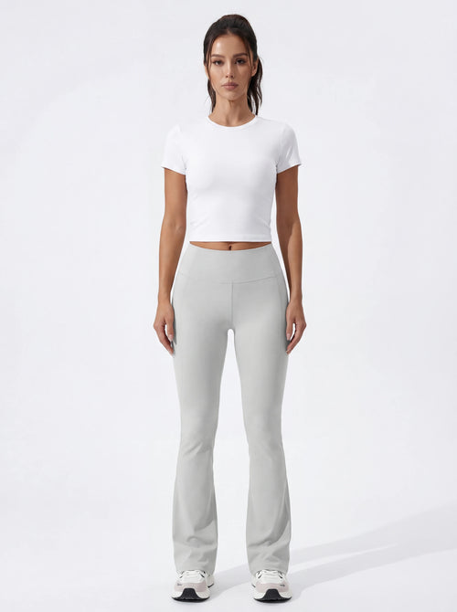 High-Waisted Flare Yoga Pants for Women — Sculpting Wide Leg
